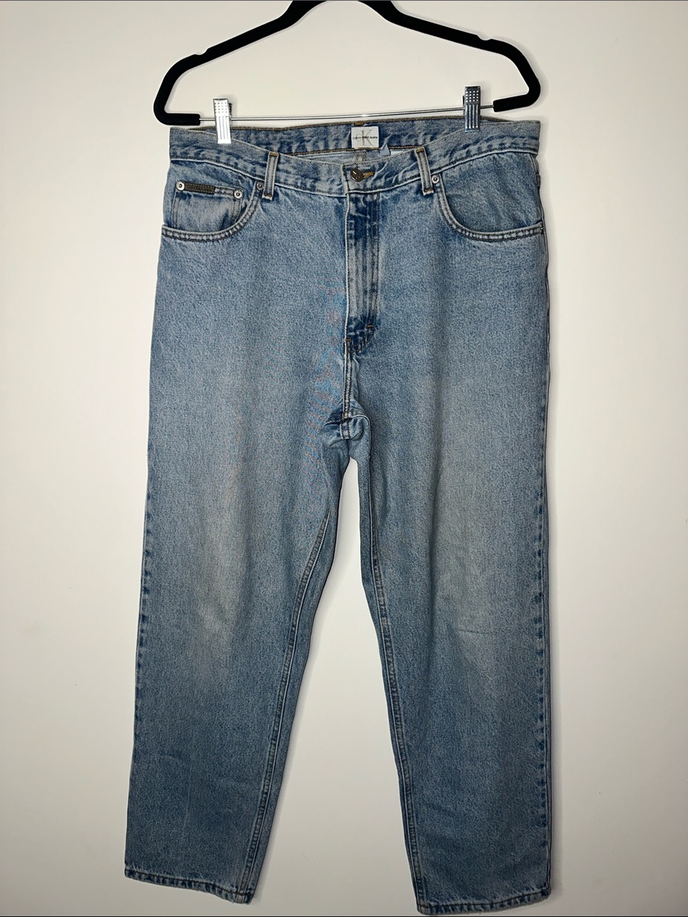 Vintage 90’s Calvin Klein Jeans Easy Fit 5 Pocket Jean in Double Stonewash